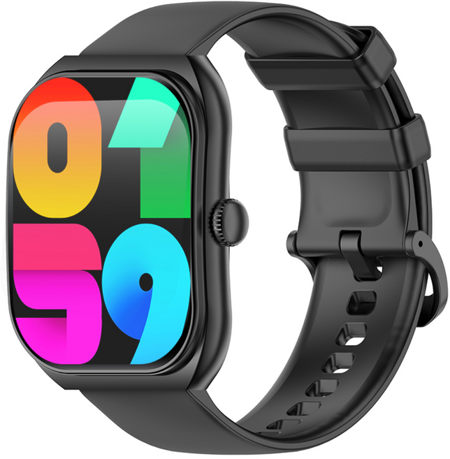 PEJE 2.01인치 2.5D 곡면 큰화면 GPS 운동 전천후 건강 모니터링 블루투스 통화 스마트 워치 51mm, 검정색, 5.1cm, GPS + 블루투스