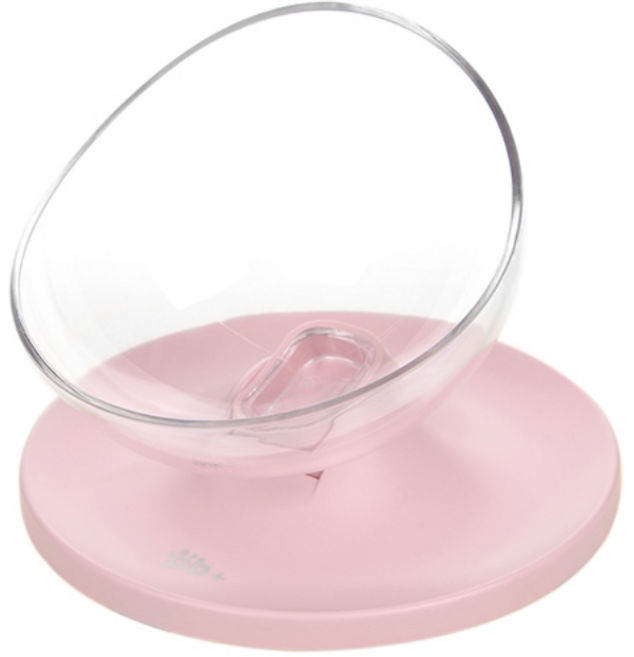 PB+ 애견 강아지 고양이 밥그릇 물그릇 식기 식탁 1구, 핑크