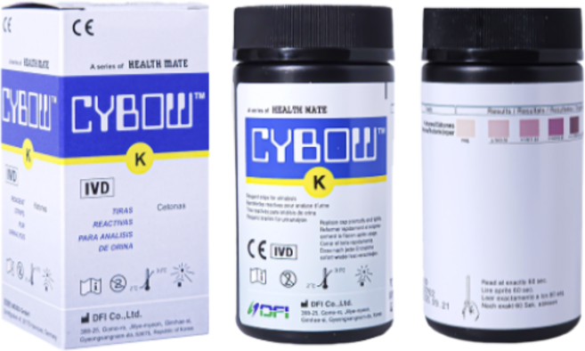 DFI CYBOW 케톤 소변 스틱 검사지 1박스 100매, 1개