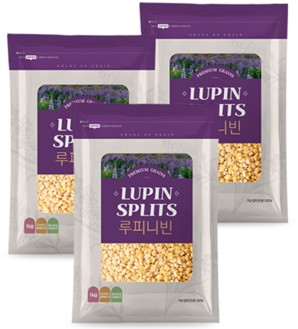 최상급 호주산 루피니빈 루핀콩 1kgX3봉, 3개, 1kg