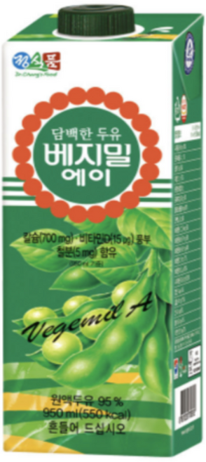 베지밀 A 담백한 고칼슘 두유 190ml, 950ml, 6개