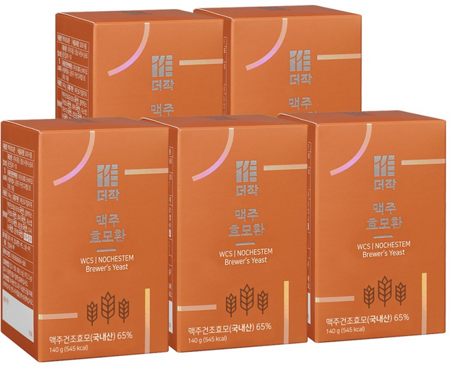 더작 맥주효모환, 140g, 5개
