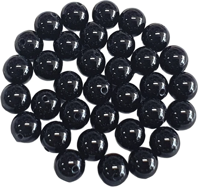 ALL 원석알 6mm 일반A 팔찌원석 한팩 34알, 오닉스, 1개 - 쿠팡