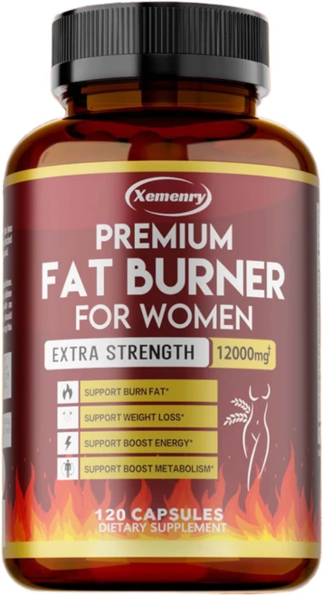 여성용 프리미엄 지방 연소제 - 1회 제공량당 12 000mg - 녹차 추출물 함유 - 탄수화물 차단제 - 체중 관리 지원, 1개, 60정 - 쿠팡