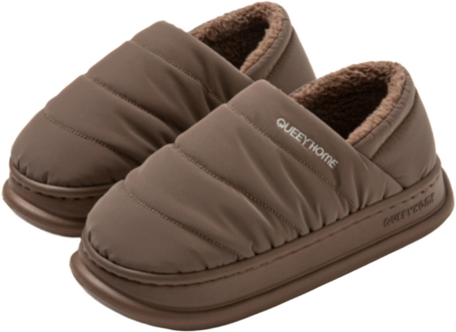호미존 겨울 초경량 패딩부츠 남녀공용 EVA 미끄럼방지 실내외 겸용 털 슬리퍼