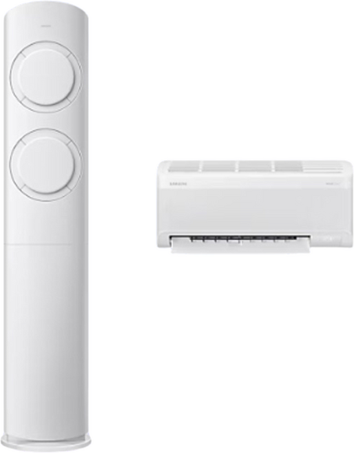 삼성 투인원 2in1 멀티형 Q9000 스탠드 에어컨 인버터 스탠드+벽걸이 실외기포함 설치비별도 전국설치, 삼성 투인원 스탠드 Q9000 19평+6평, 일반배관형