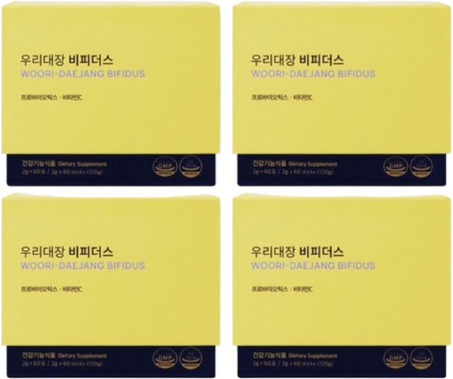 <오늘 출발> 세모 우리대장 비피더스 2g 60포 + 사은품 증정, 120g, 4개