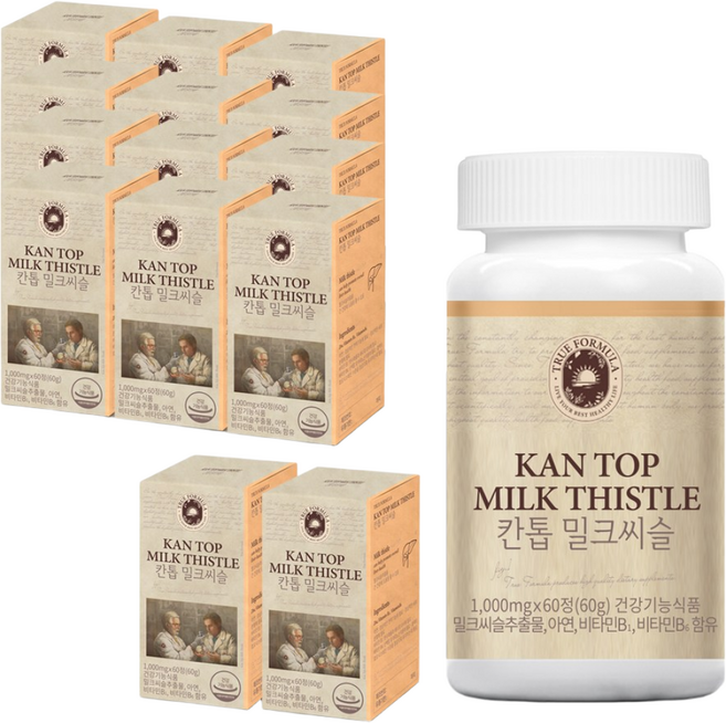 트루포뮬러 칸톱 밀크씨슬, 60정, 14개