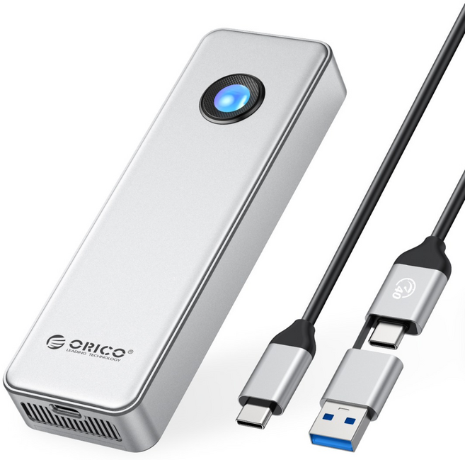 오리코 썬더볼트 4/3 호환 40Gbps M.2 NVMe 외장 SSD 케이스 OUM2-U4, 1개