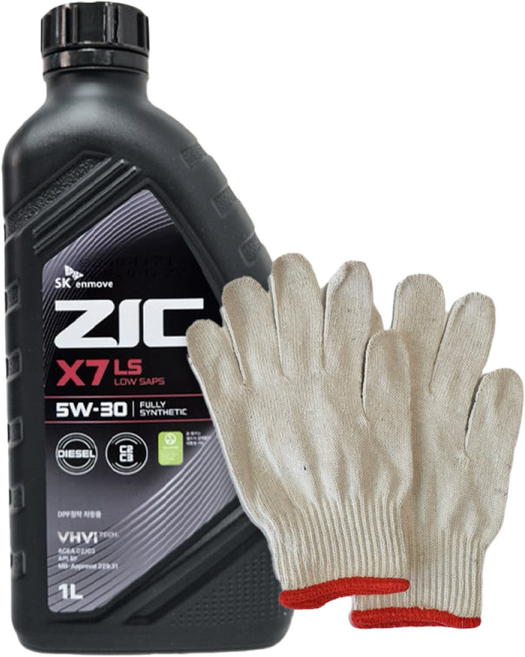 지크 X7 LS 5w30 1L 가솔린 디젤 SK 엔진오일 5w-30, 1개