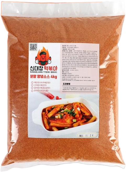 대구 신대장떡볶이 양념분말소스 업소용 달콤한맛, 순대장(어린이용), 1개, 4kg