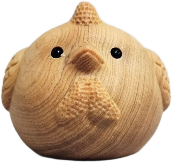 귀여운 나무 12지신 십이지신 동물 인형 미니어쳐 피규어 소품, 1개, 닭