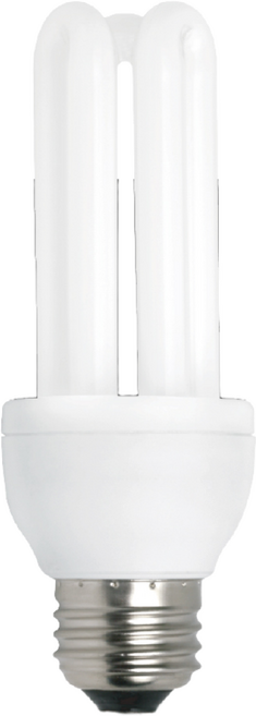 장수램프 삼파장 전구 램프 15W EL 램프 형광등, 전구색(오렌지빛), 1개