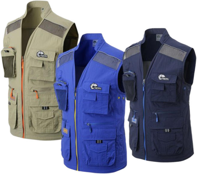 네파 아웃도어조끼 멀티포켓 여름 망사조끼 경량조끼