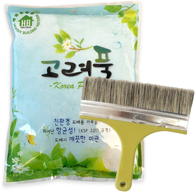 10평 도배풀 세트 (일반가루풀+일반풀솔) 도배용품 도배부자재세트 도배부자재 셀프도배 합지 실크