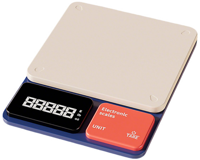 루베라 USB 충전 주방 전자저울 g단위 1g 정밀 소형 전자저울 가정용 베이킹 식품 저울, N32, 블루, 5kg