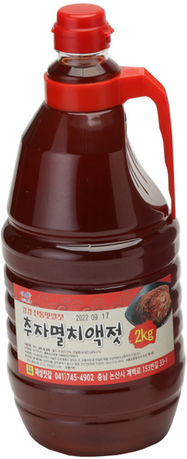 강경재성젓갈 김장용 추자도 멸치액젓, 2kg, 1개