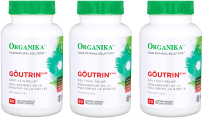 오가니카 고트린 60베지캡슐 3병 통풍 요산배출 영양제, 60정, 3개