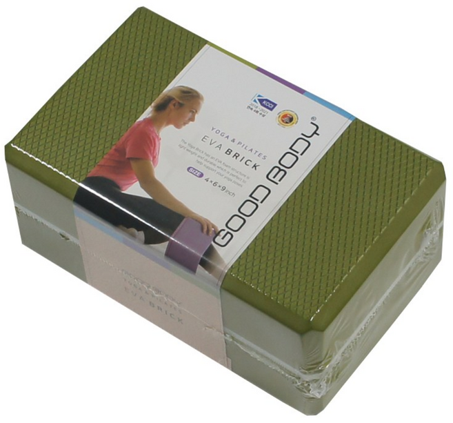 굿바디 프리미엄 EVA 요가블럭, 그린, 1개
