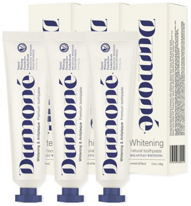 듀모네 미백 치약 입냄새제거 누렁니제거 치약, 100g, 3개
