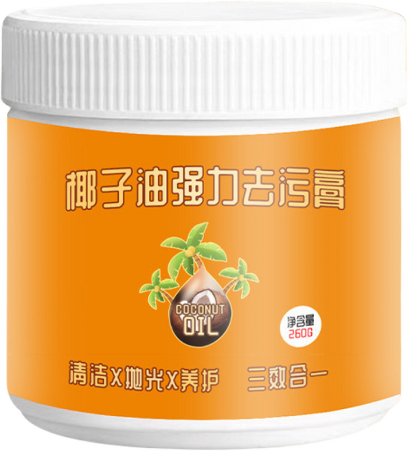 3in1 넛 오일 강력 얼룩 제거제 과 식물 추출물 코코넛 오일 다용도 강력 세정 페이스트 가정용 멀티 클리너 만능얼룩제거제 260g/1개, 가정용 멀티 클리너x260g, 2개