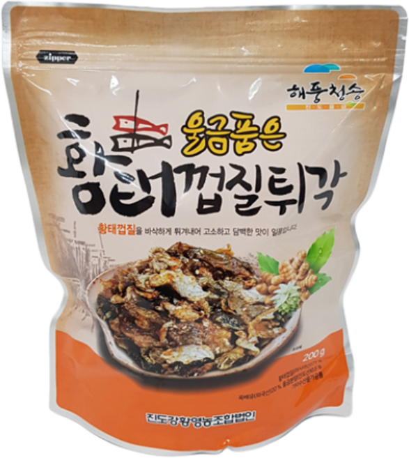 [진도강황] 울금품은 황태껍질튀각 200g, 1개