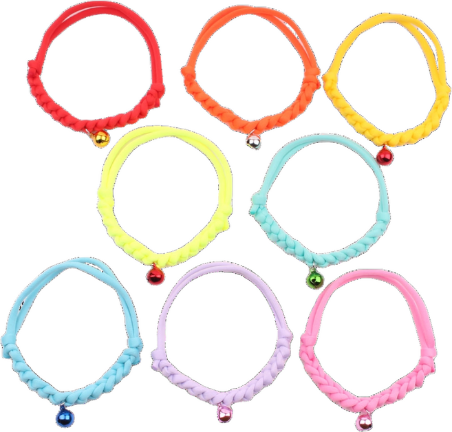 하니펫 반려동물 예쁜 얀매듭 방울 목걸이, 1개, 민트