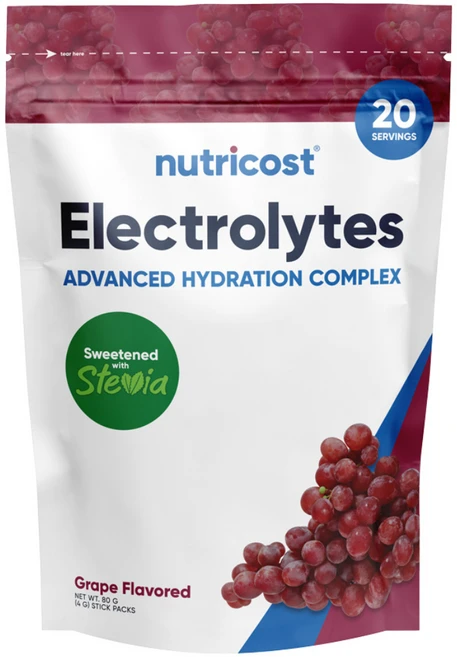 뉴트리코스트 전해질 일렉트로라이트 하이드레이션 스틱팩 포도향 20개입, 1개, 80g - 쿠팡