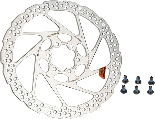 시마노 디스크 로터 6볼트 SM-RT56 160mm 180mm 자전거 브레이크 디스크, 1개
