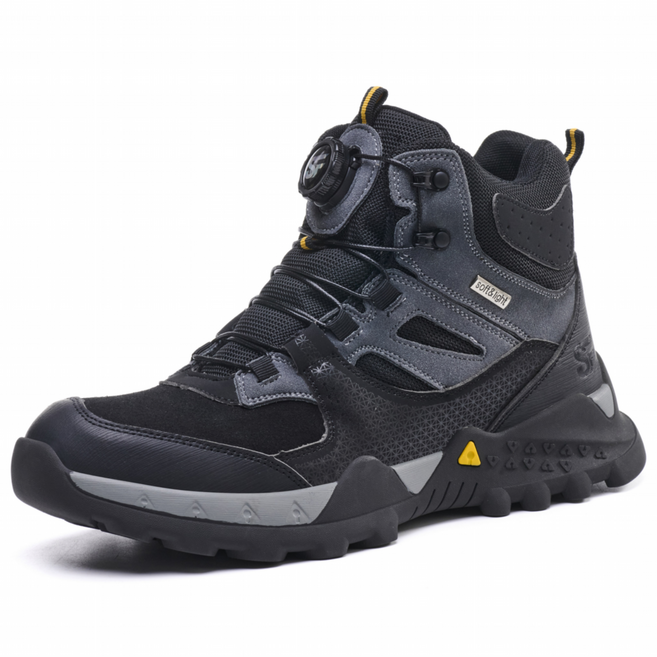 YUNTONG 남자 사계절용 안전화 미끄럼 방지 6인치 작업화