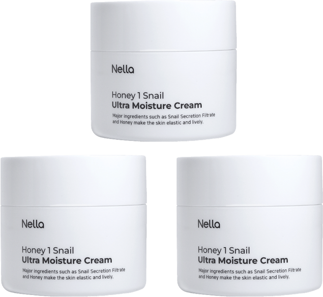 넬라 허니원스네일 달팽이크림, 100g, 3개