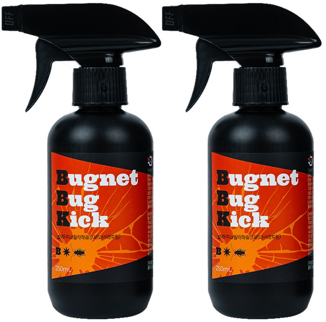 버그넷 방역솔루션 버그킥 살충제, 2개, 250ml