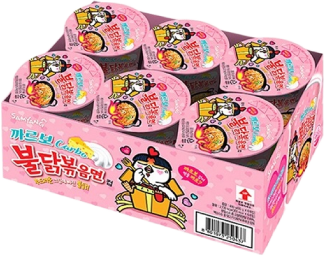 불닭볶음면 까르보 컵 80g, 6개