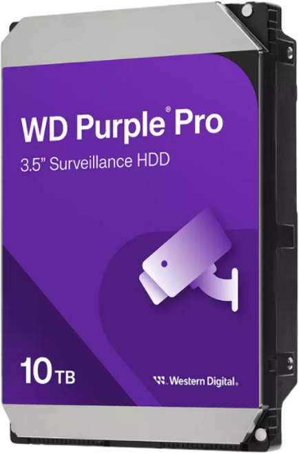 [공식판매점] WD 퍼플 CCTV전용 하드디스크, 10TB, WD퍼플 프로 10테라- WD102PURP