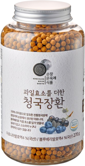 과일효소를 더한 청국장환 270g 건강한 소화를 돕는 보약 순창문옥례, 1개