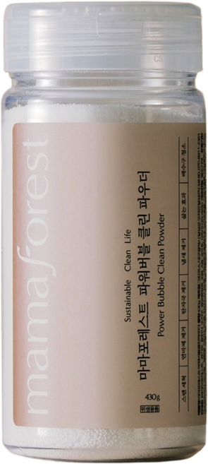 마마포레스트 기름때 연마제 제거 세척제 파워버블 클린파우더 430g, 430ml, 1개