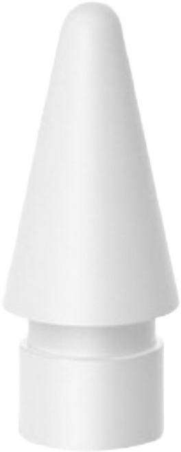 Apple Pencil 替換筆尖，2H硬度，耐磨防滑，適用於Apple Pencil 1/2代, 1個, 2B替換筆尖, 白