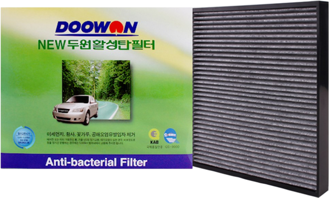뉴두원활성탄 자동차 에어컨필터 토스카 후면, bhk71 뉴두원활성탄 필터 (후면), 1개