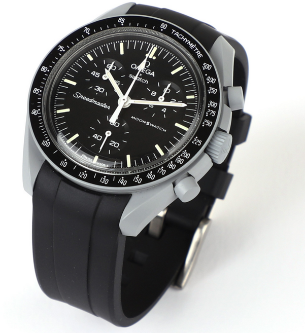 프리미엄 FKM 커브 러버밴드 불소고무 스트랩 문스와치 완벽호환