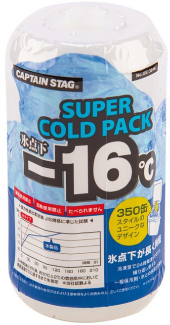 빙점하 -16도 슈퍼 콜드 팩 아이스팩 보냉팩 캠핑 쿨러백 냉매팩 대용량, 260ml, 캔