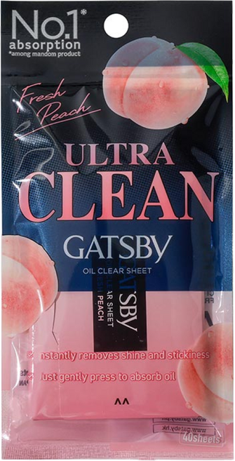 갸스비 기름종이 필름 타입 복숭아향 피치 40매 X 3개, 18개, 40매입