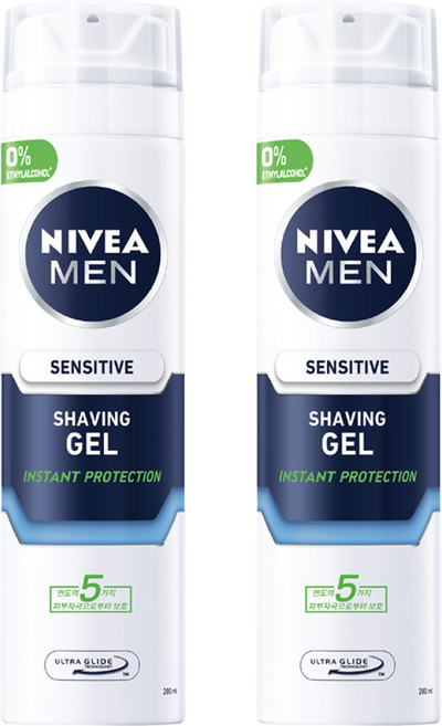니베아 맨 센서티브 쉐이빙 젤, 200ml, 2개