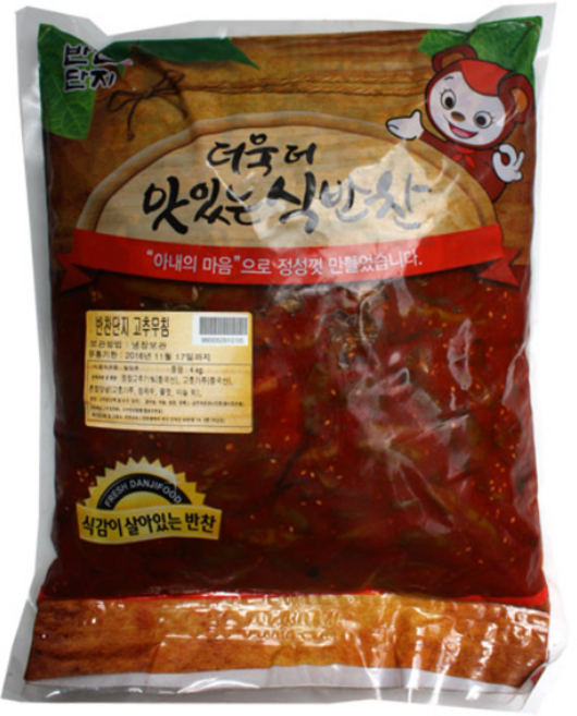 반찬단지 고추무침 4kg 반찬류 단지푸드 반찬단지 반찬 고추무침, 1개
