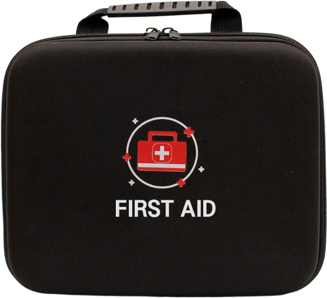 블랙 휴대용 구급가방 케이스 구급함 구급상자 가정용 차량용, 1개