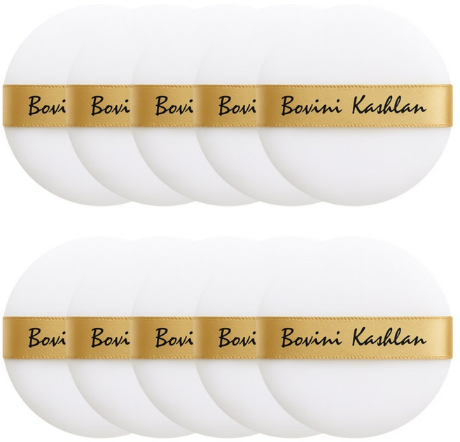 유분제거 부드러운 파우더퍼프 보비니 프리미엄 골드, 10개