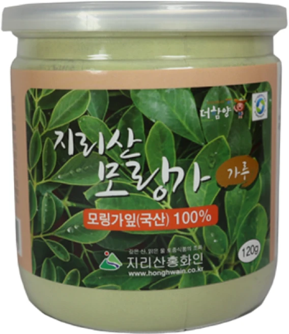 [지리산홍화인] 자연을 담은 모링가 가루 120g, 1개 - 쿠팡