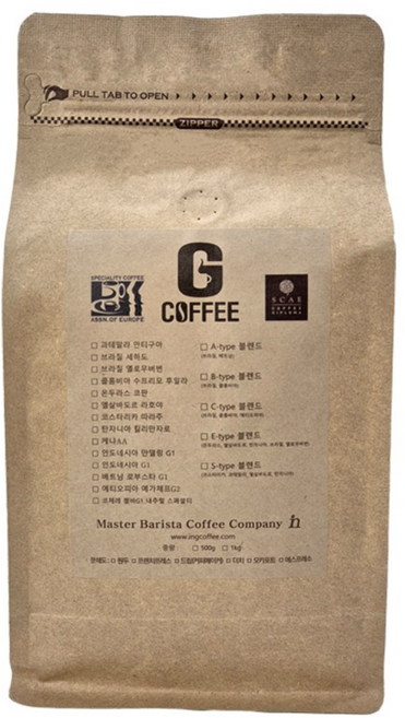 지커피 과테말라 안티구아 SHB 원두커피 로스팅, 핸드드립(중간), 500g, 1개