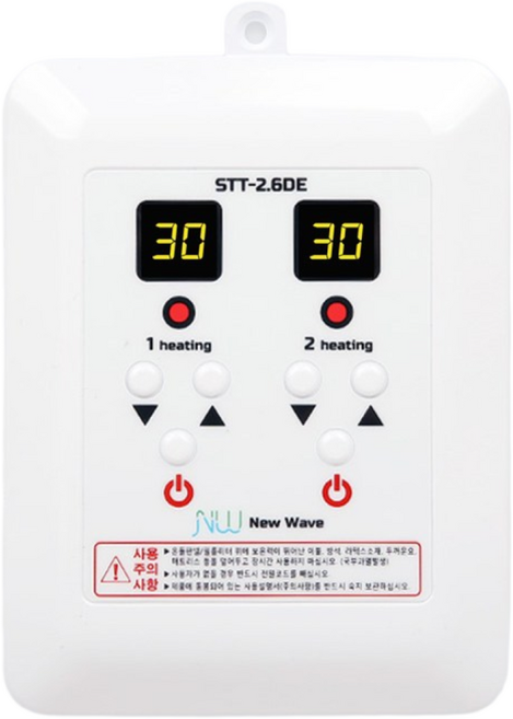 대호전자 /온도조절기 /전기판넬조절기 /1난방조절기/2난방조절기/난방필름조절기, 디지털STT-2.6DE(2난방), 1개