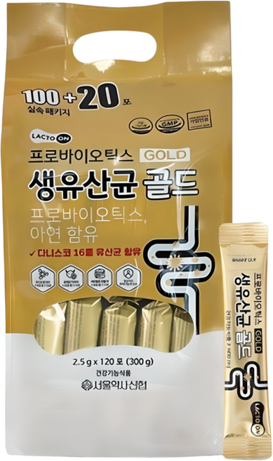 서울약사신협 프로바이오틱스 생유산균 골드 2.5g 120포 (리필팩), 300g, 1개