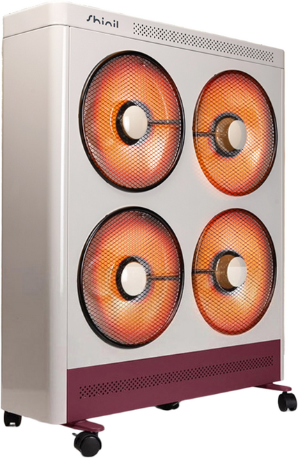 신일 업소용 전기히터 전기난로 4구 난방기 대형 하이라이트 온열기 사무실 스토브 히터기, 아이보리자주, 모델명 선택:아이보리자주, 상세 설명 참조